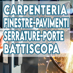 Carpenteria, Serrature, Porte, Finestre, Pavimenti, Battiscopa